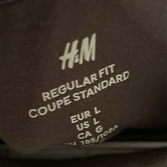 H&M Brown long sleeve top, regular fit, men’s size L - Picture 2 of 4